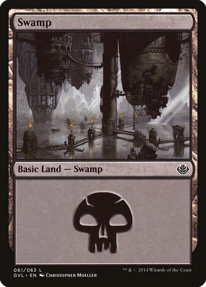 Swamp (GVL) 61 card from Duel Decks: Anthology