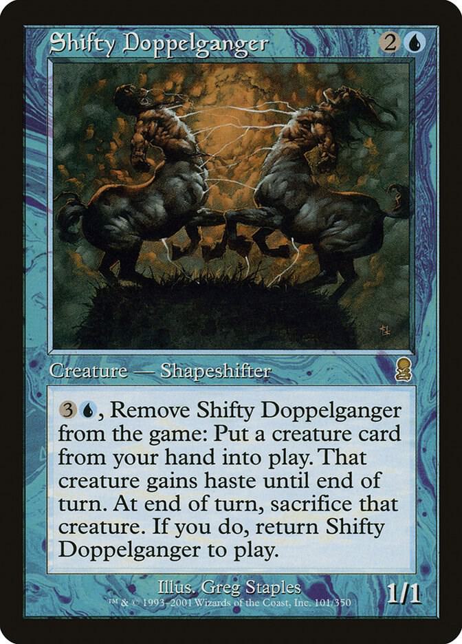 Shifty Doppelganger 101 card from Odyssey