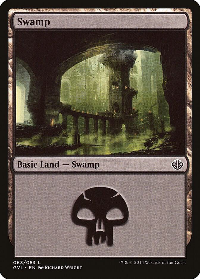 Swamp (GVL) 63 card from Duel Decks: Anthology