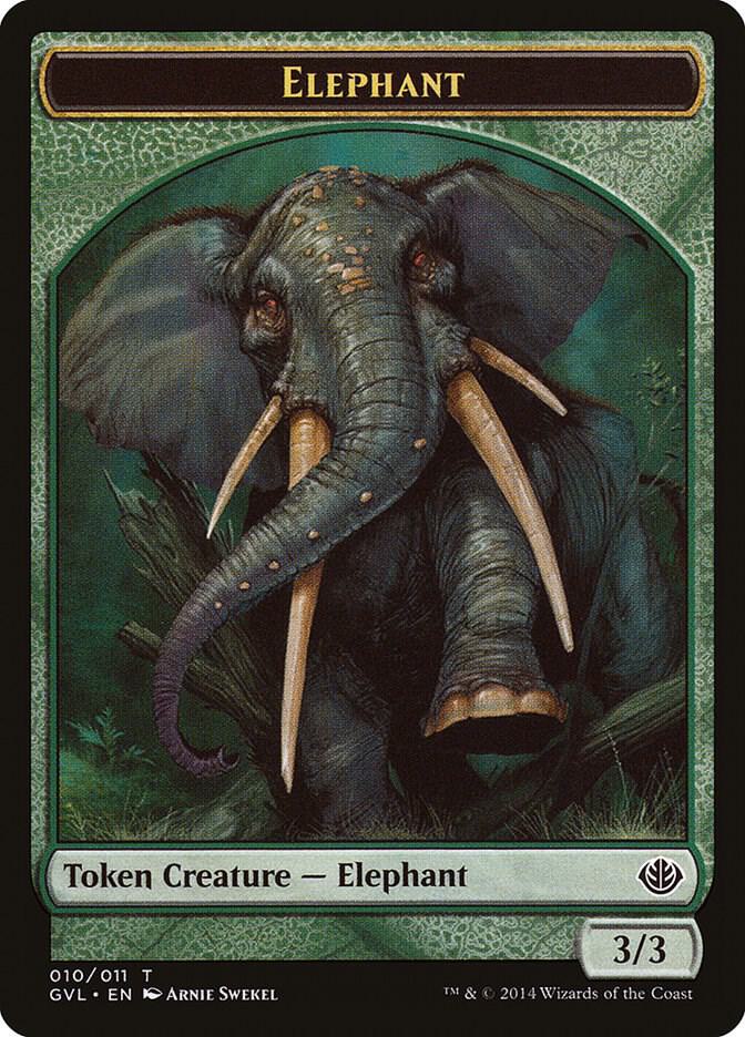 Elephant Token 10 card from Duel Decks: Anthology
