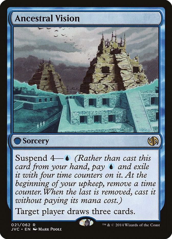 Ancestral Vision 21 card from Duel Decks: Anthology
