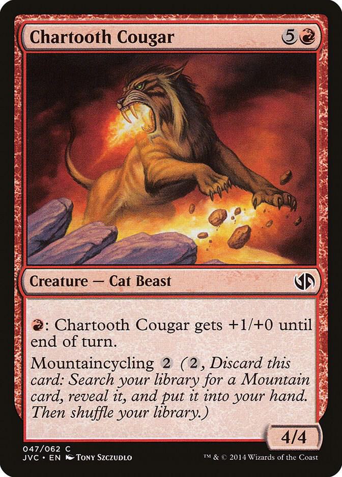 Chartooth Cougar 47 card from Duel Decks: Anthology