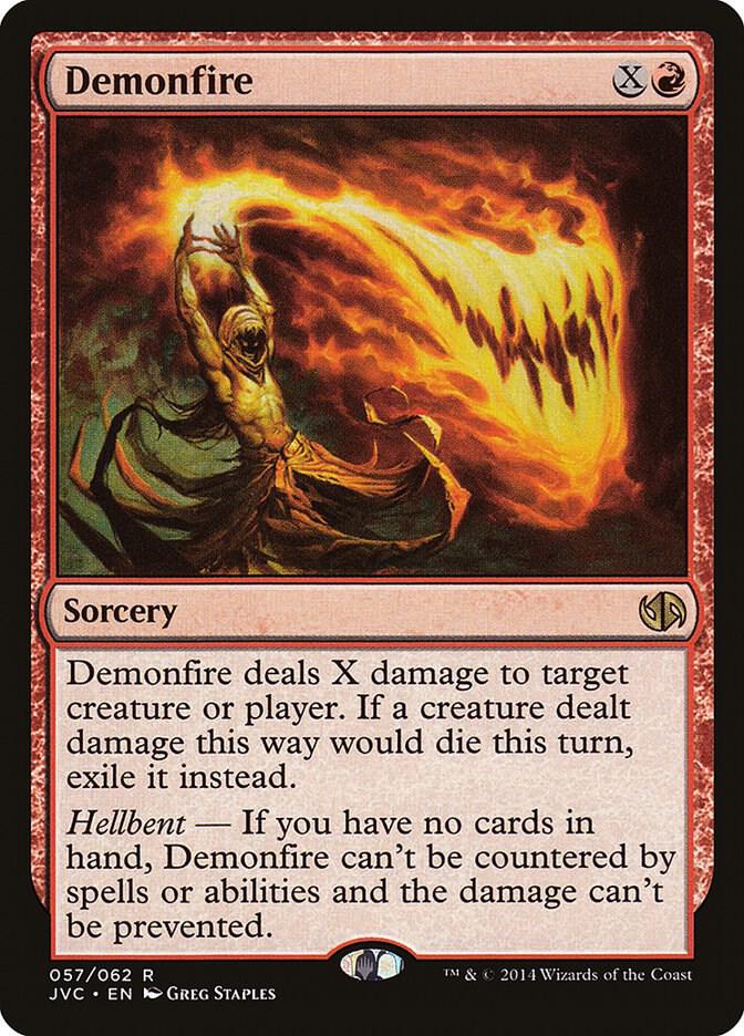 Demonfire 57 card from Duel Decks: Anthology