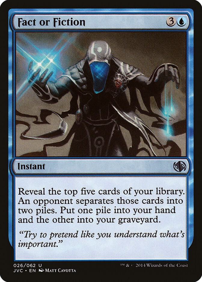 Fact or Fiction 26 card from Duel Decks: Anthology