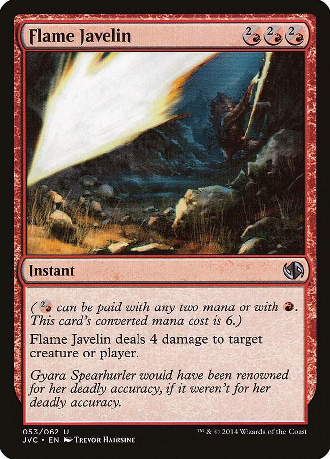 Flame Javelin 53 card from Duel Decks: Anthology