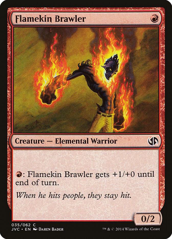 Flamekin Brawler 35 card from Duel Decks: Anthology