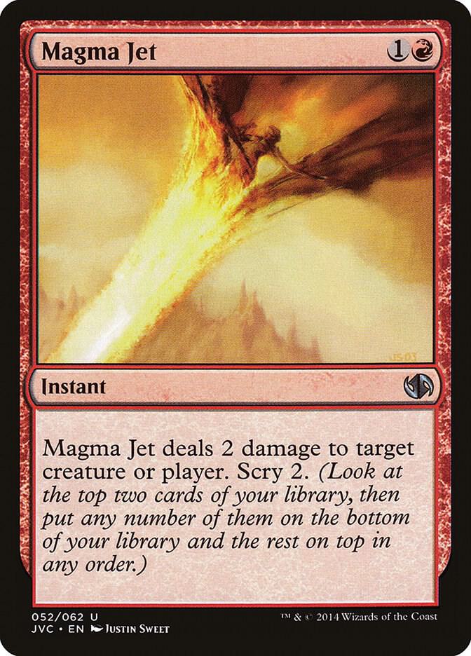 Magma Jet 52 card from Duel Decks: Anthology