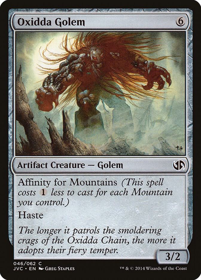 Oxidda Golem 46 card from Duel Decks: Anthology