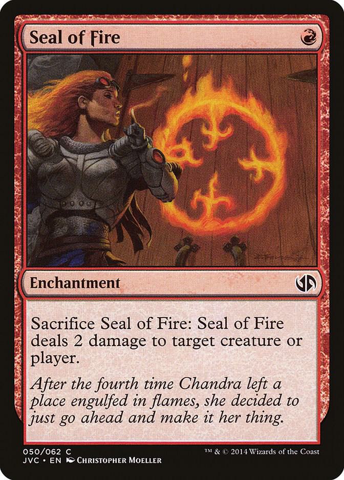 Seal of Fire 50 card from Duel Decks: Anthology
