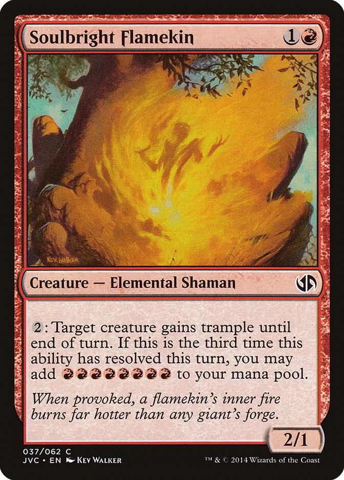 Soulbright Flamekin 37 card from Duel Decks: Anthology