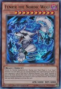 Fenrir the Nordic Wolf LC05-EN002 card from Legendary Collection 5D's