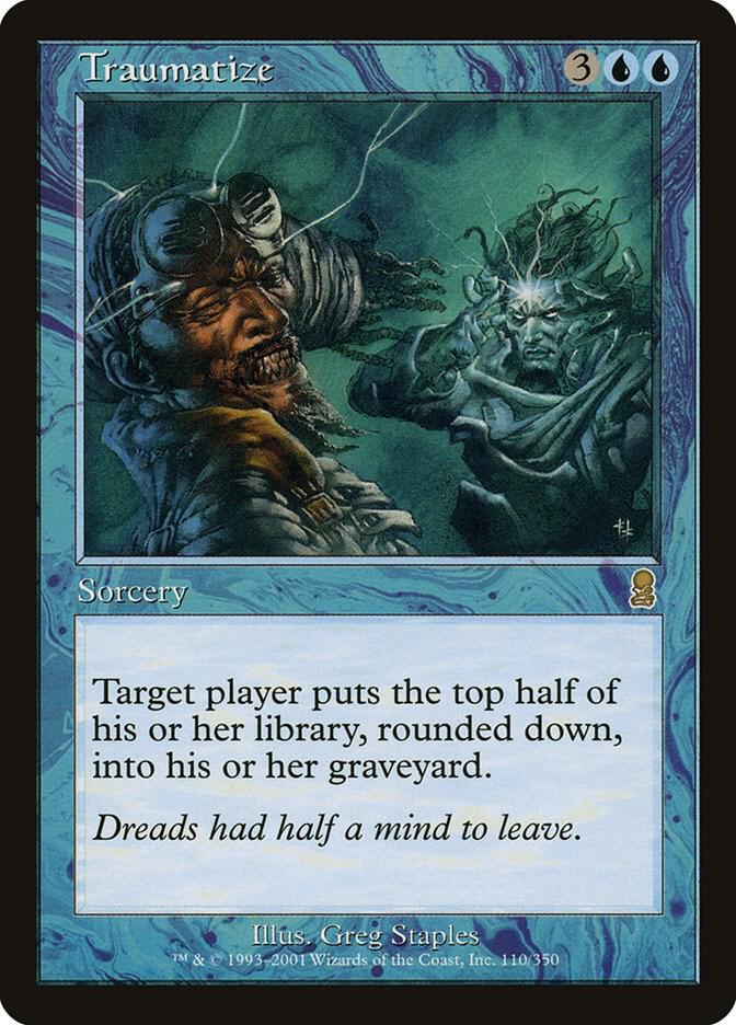 Traumatize 110 card from Odyssey