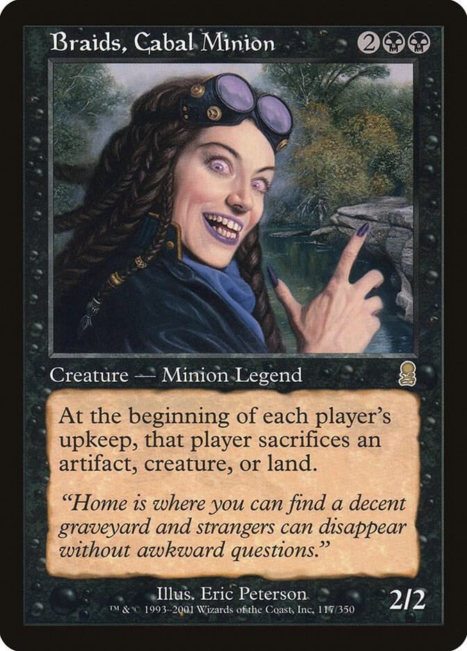 Braids, Cabal Minion 117 card from Odyssey