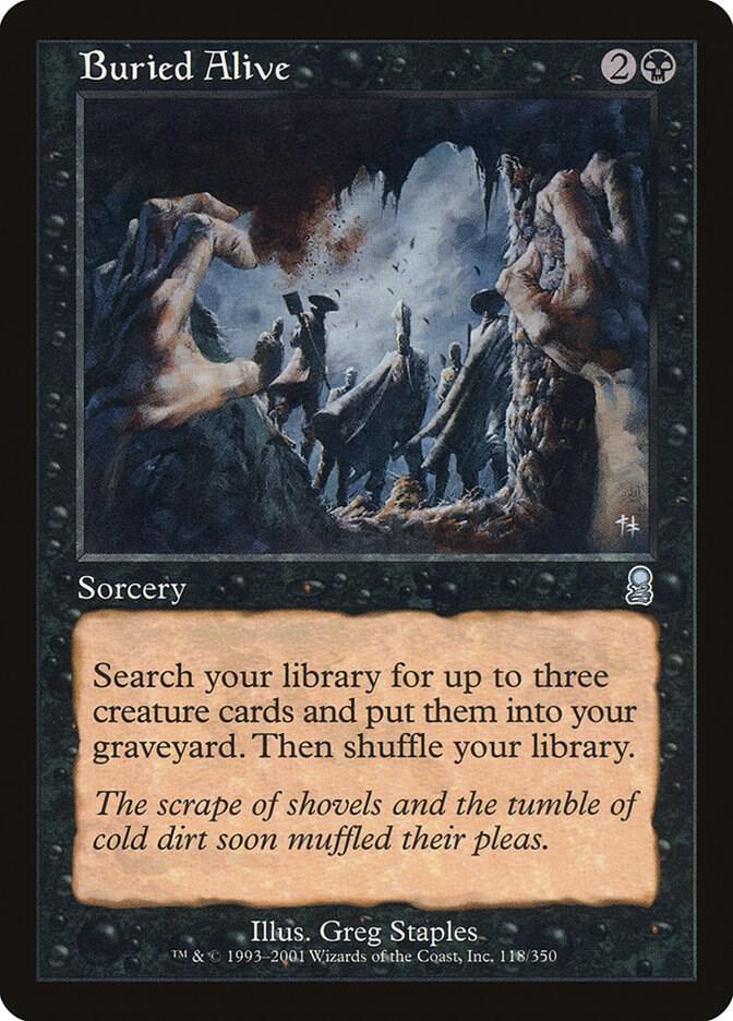 Buried Alive 118 card from Odyssey