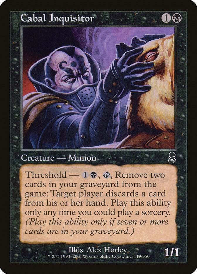 Cabal Inquisitor 119 card from Odyssey