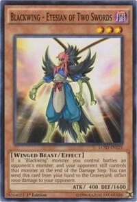 Blackwing - Etesian of Two Swords LC5D-EN123 card from Legendary Collection 5D's