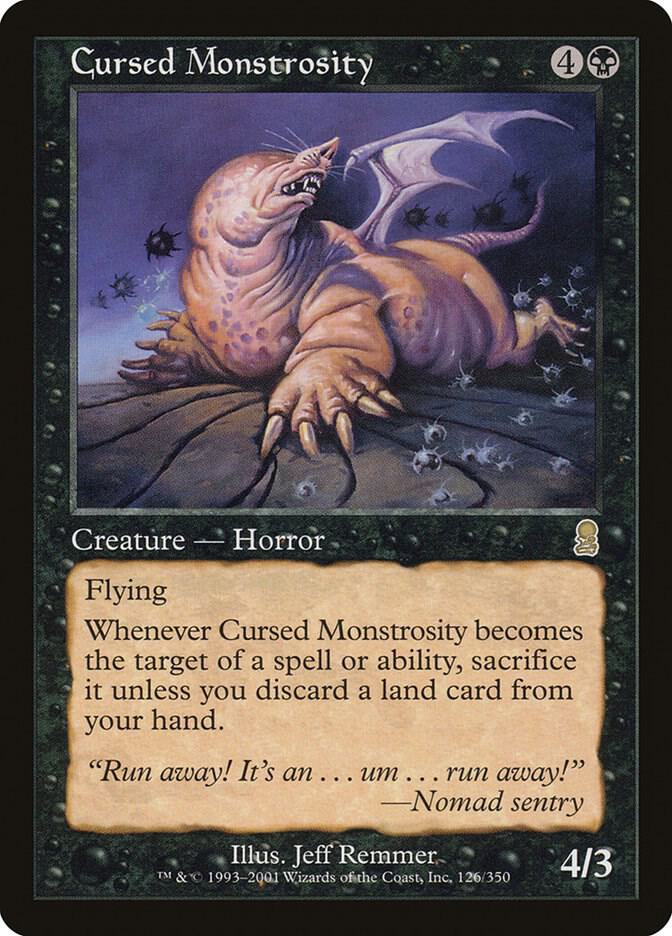 Cursed Monstrosity 126 card from Odyssey