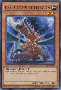 T.G. Catapult Dragon LC5D-EN208 card from Legendary Collection 5D's