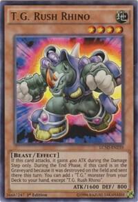 T.G. Rush Rhino LC5D-EN210 card from Legendary Collection 5D's