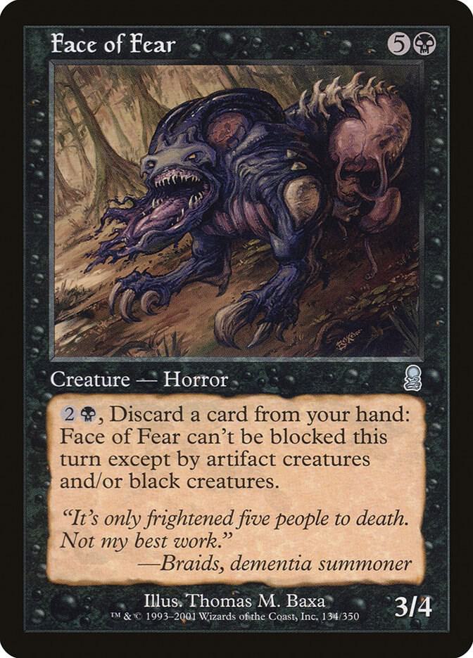Face of Fear 134 card from Odyssey