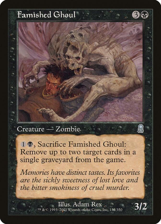 Famished Ghoul 135 card from Odyssey
