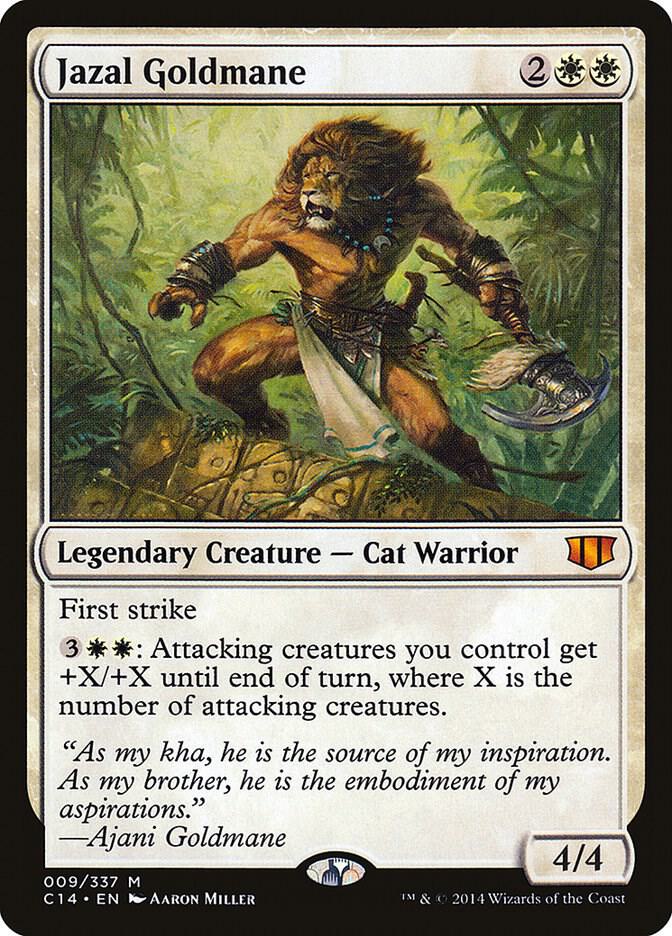 Jazal Goldmane 9 card from Commander 2014