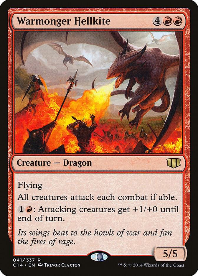 Warmonger Hellkite 41 card from Commander 2014