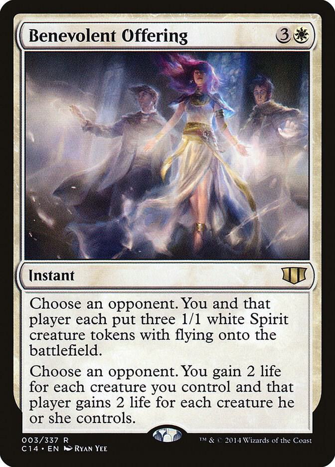 Benevolent Offering 3 card from Commander 2014