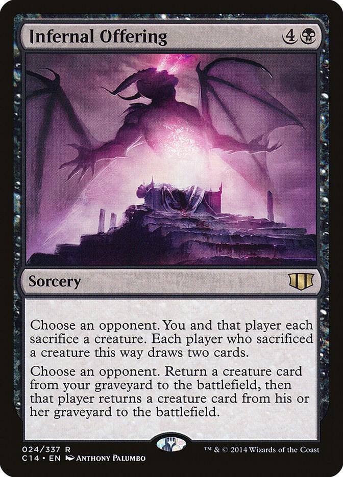 Infernal Offering 24 card from Commander 2014