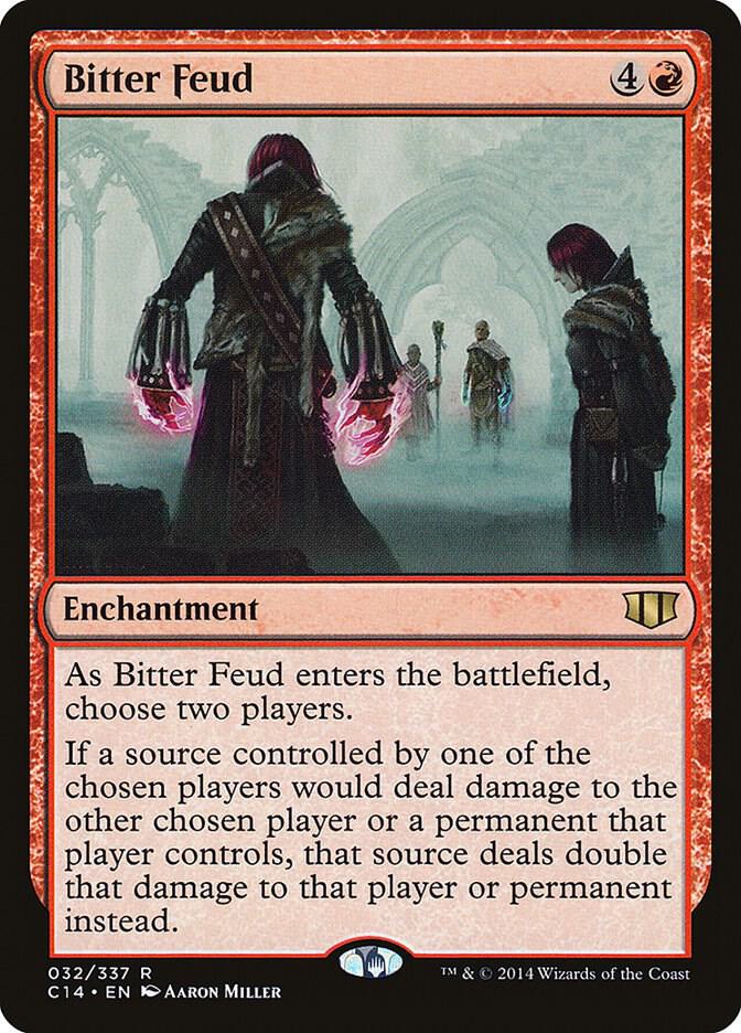 Bitter Feud 32 card from Commander 2014