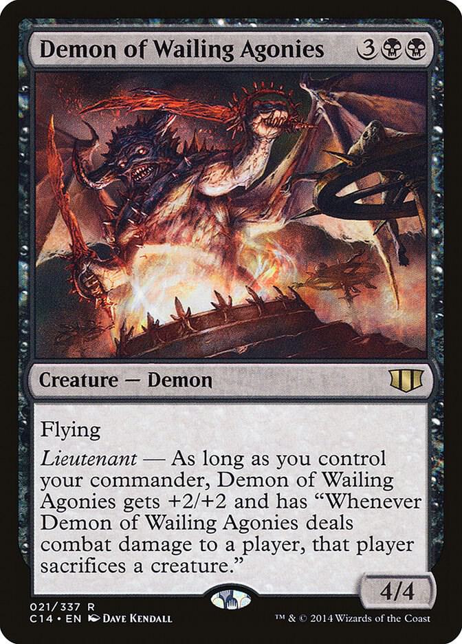 Demon of Wailing Agonies 21 card from Commander 2014