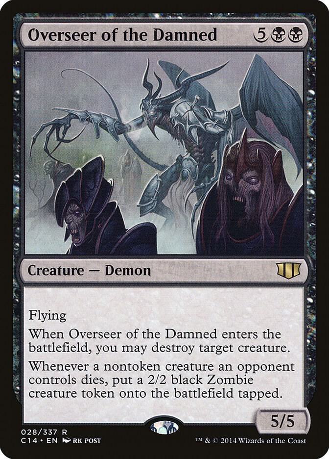 Overseer of the Damned 28 card from Commander 2014