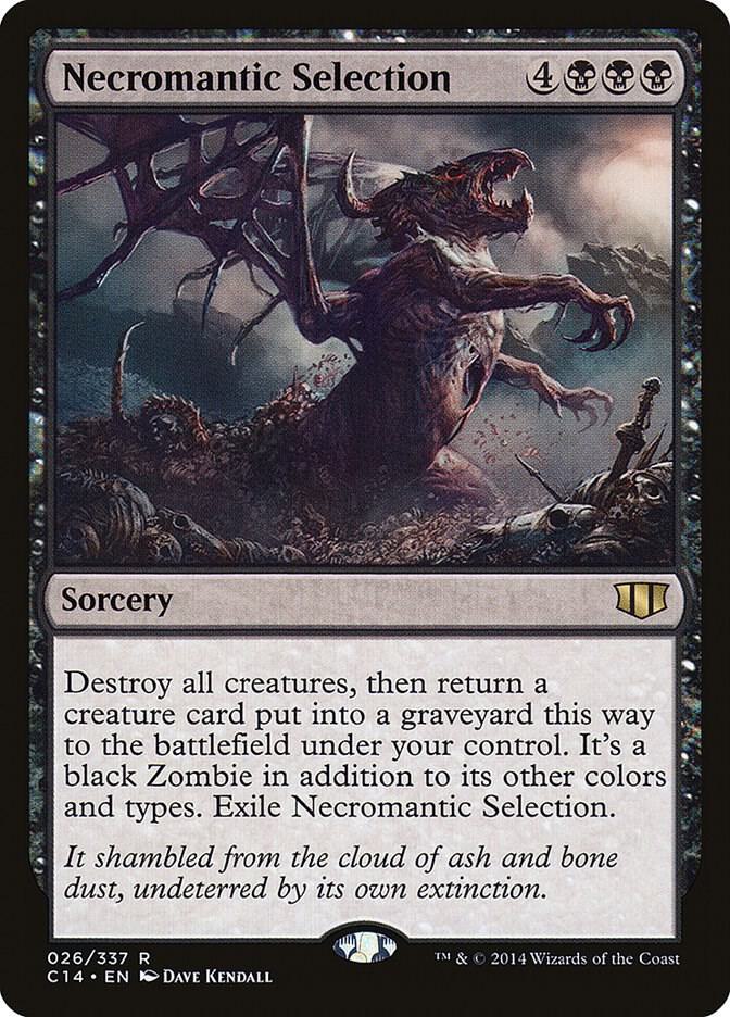 Necromantic Selection card from Commander 2014