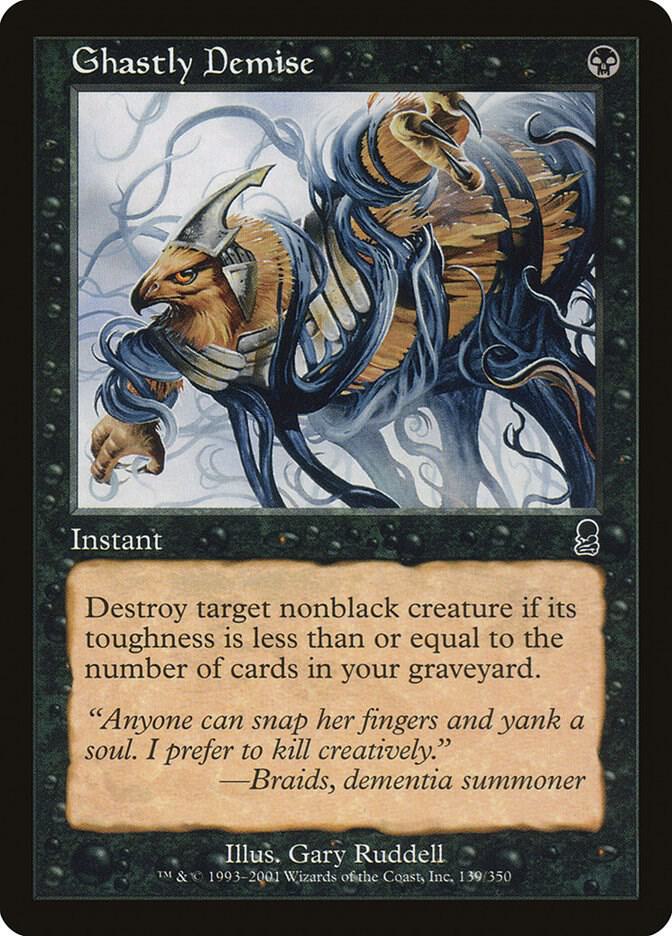 Ghastly Demise 139 card from Odyssey