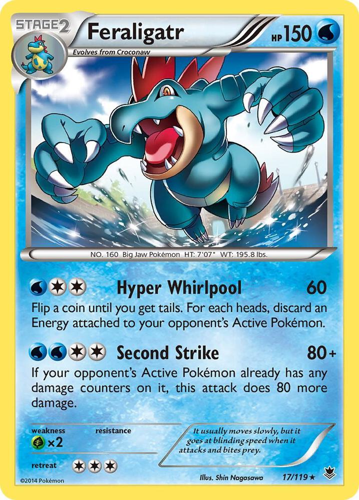 Feraligatr 17/119 card from XY - Phantom Forces