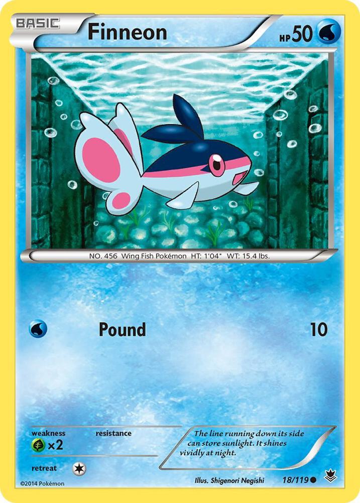 Finneon 18/119 card from XY - Phantom Forces