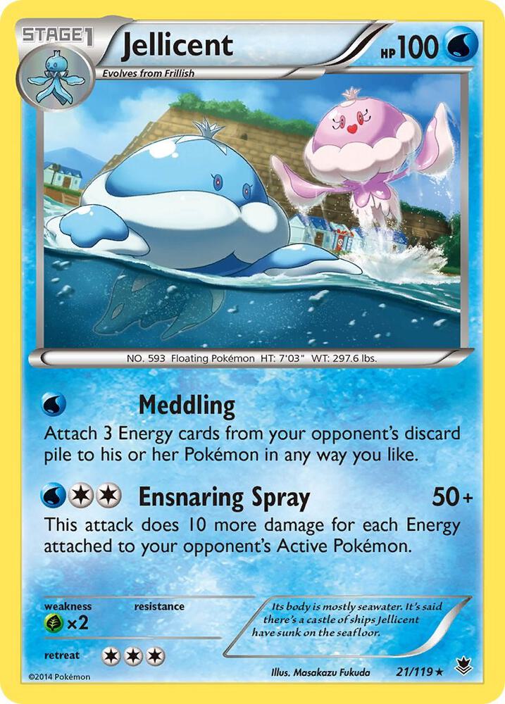 Jellicent 21/119 card from XY - Phantom Forces