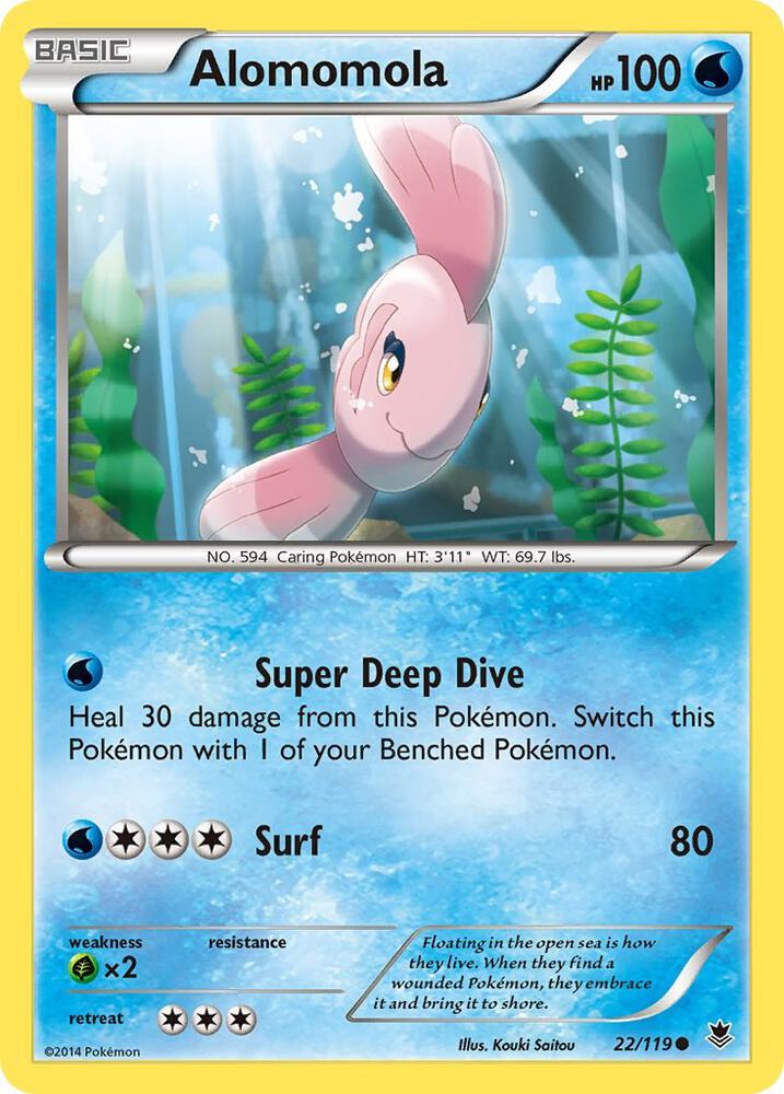 Alomomola 22/119 card from XY - Phantom Forces