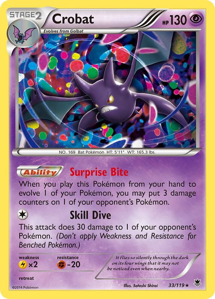 Crobat 33/119 card from XY - Phantom Forces