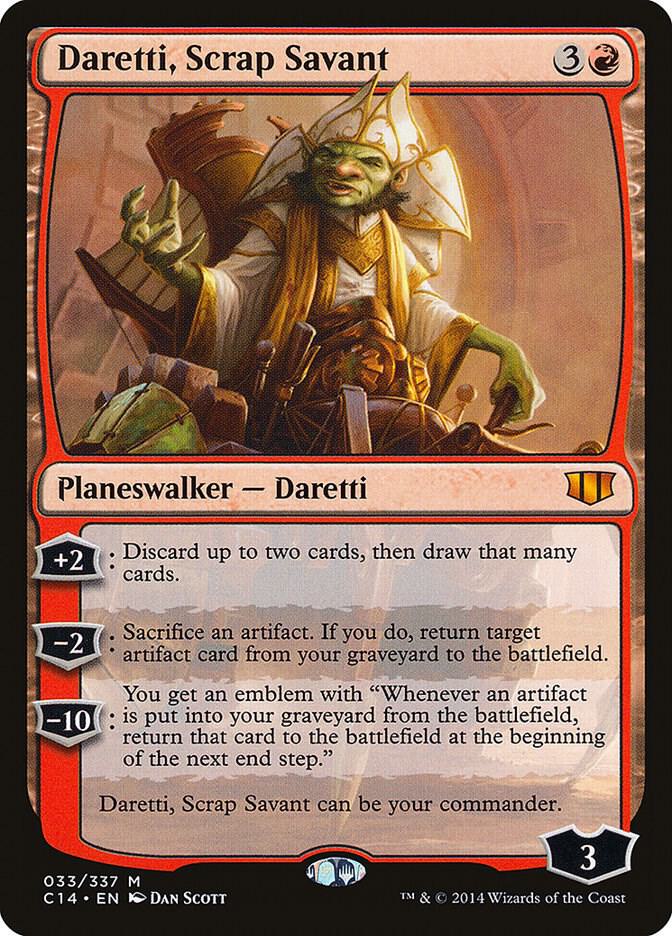 Daretti, Scrap Savant 33 card from Commander 2014
