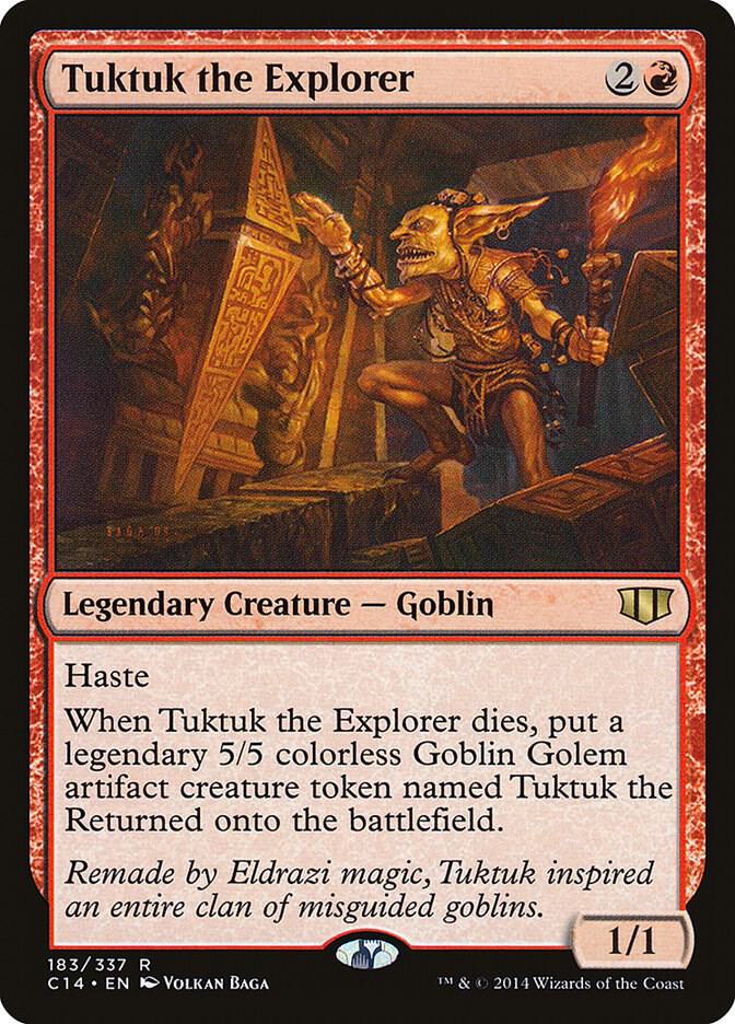 Tuktuk the Explorer 183 card from Commander 2014