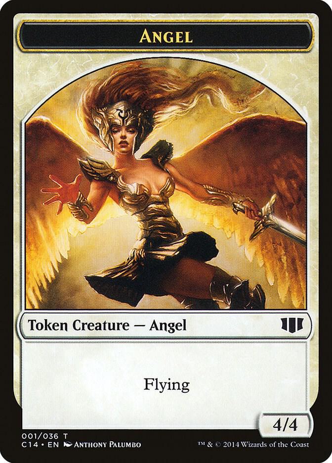 Angel // Cat Double-Sided Token 1 // 2 card from Commander 2014