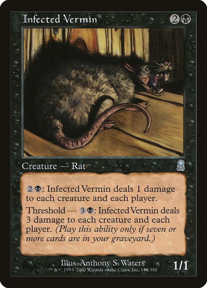 Infected Vermin 144 card from Odyssey