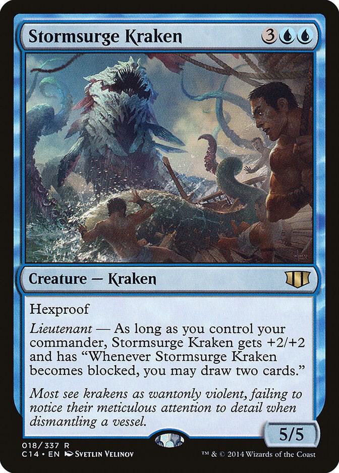 Stormsurge Kraken 18 card from Commander 2014