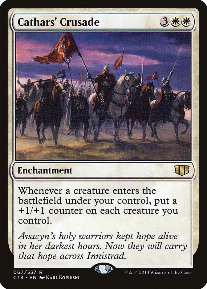 Cathars' Crusade 67 card from Commander 2014