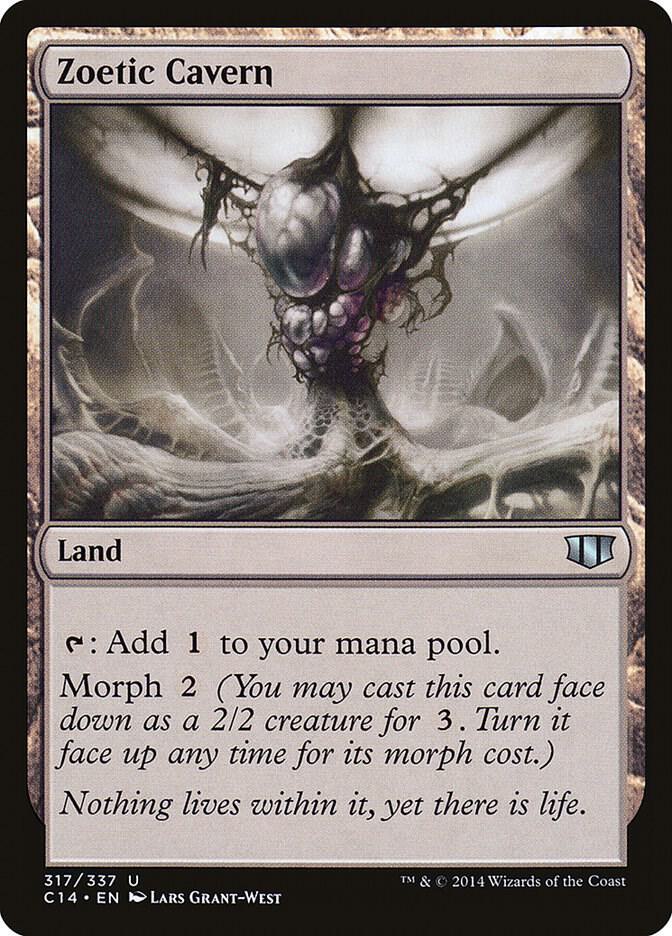 Zoetic Cavern 317 card from Commander 2014