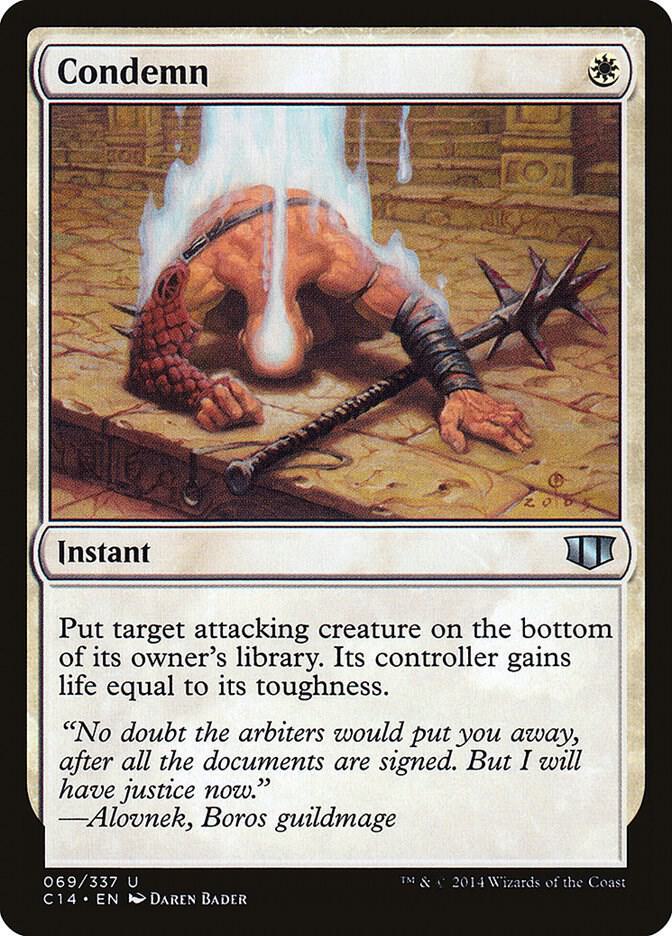 Condemn 69 card from Commander 2014