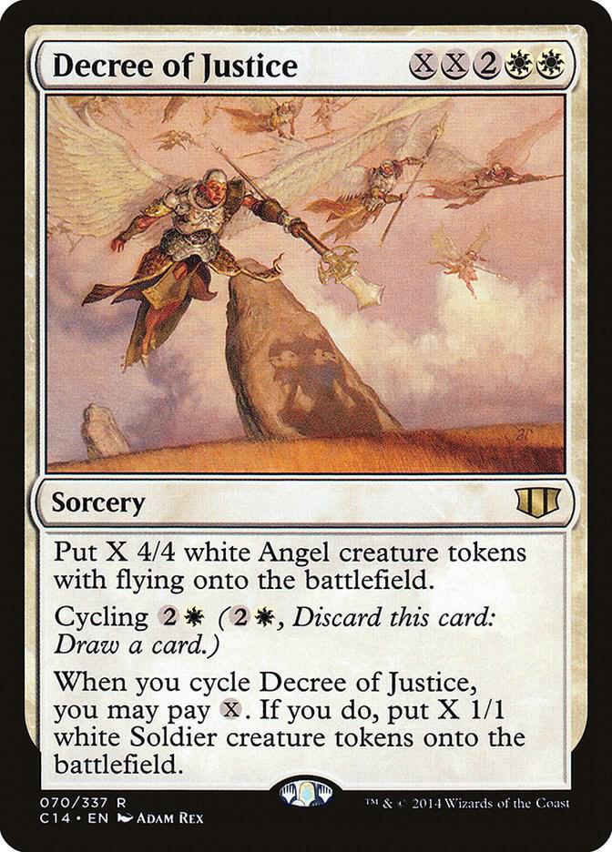 Decree of Justice 70 card from Commander 2014