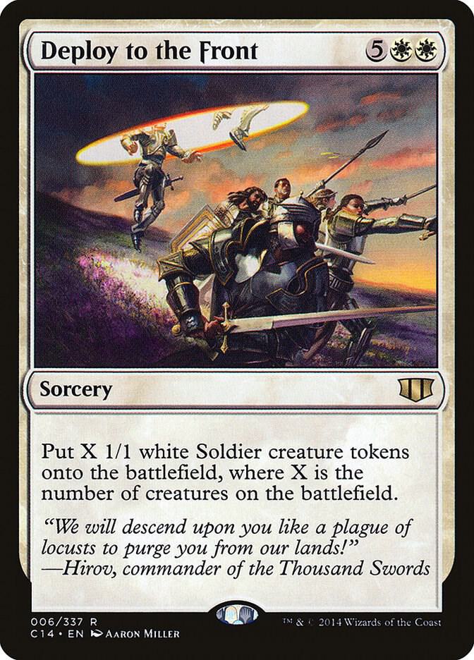 Deploy to the Front 6 card from Commander 2014