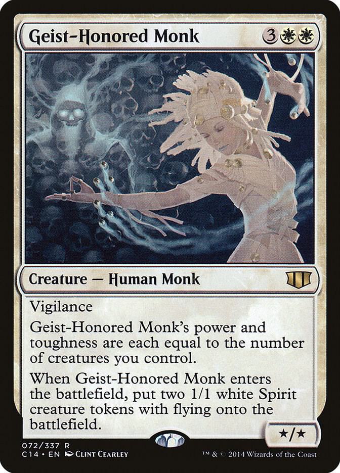 Geist-Honored Monk 72 card from Commander 2014